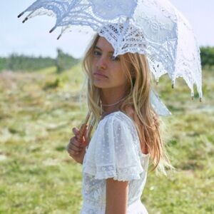New! Gorgeous Batten Lace Parasols / UV Umbrellas